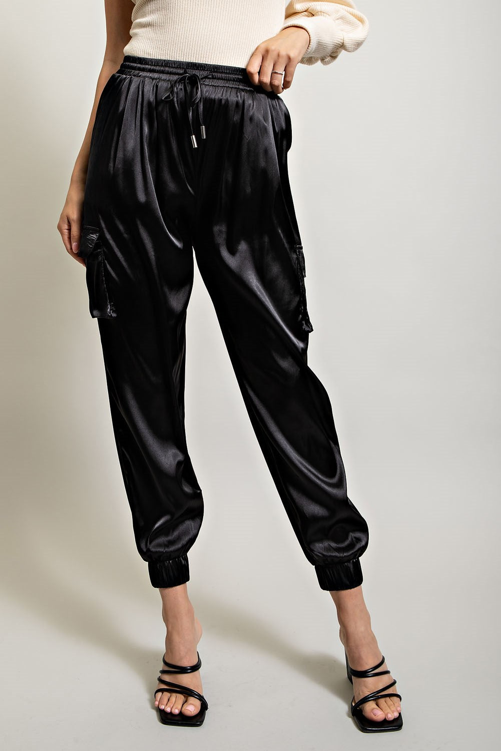 SATIN JOGGERS