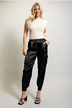 SATIN JOGGERS