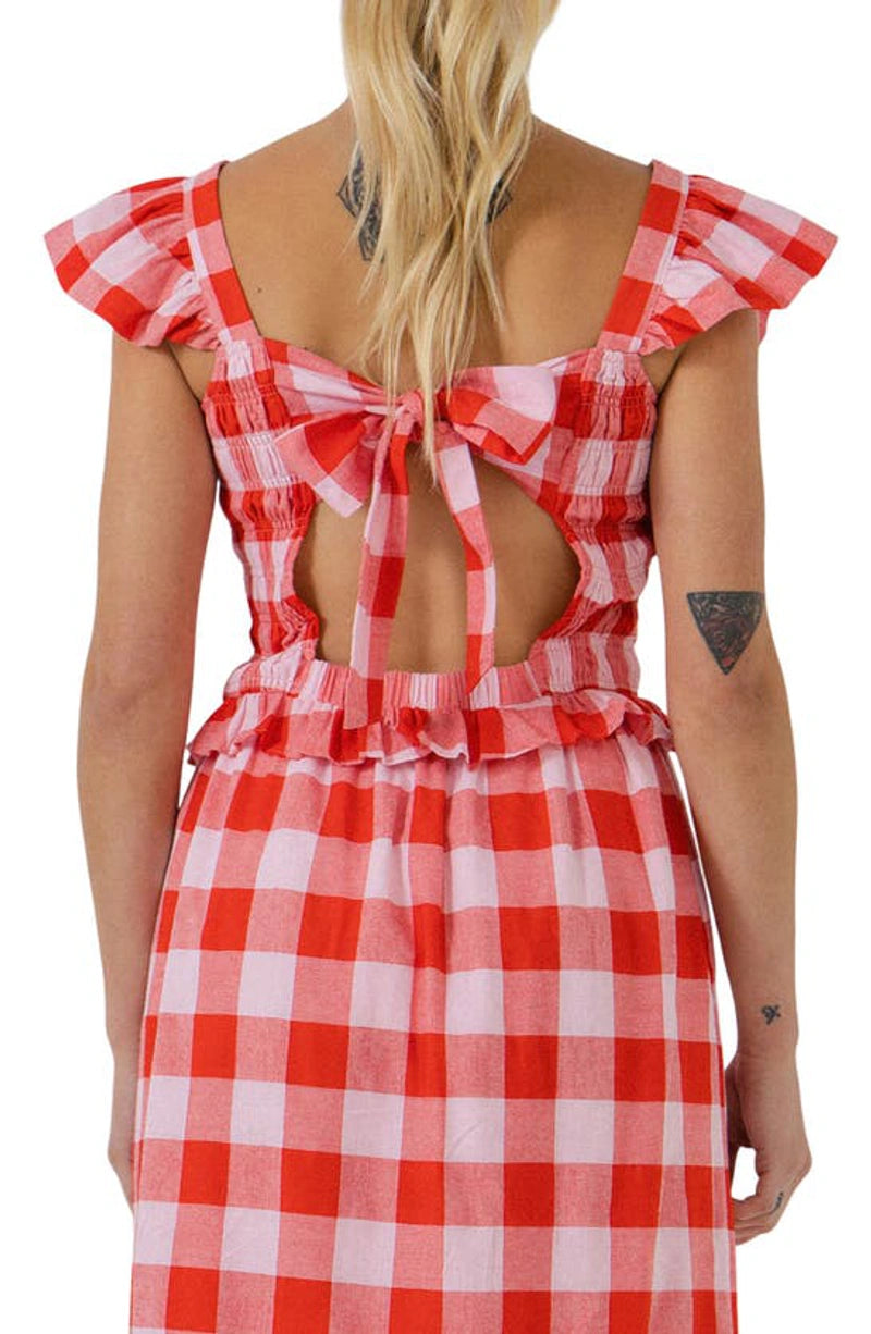 GINGHAM SMOCKED SET