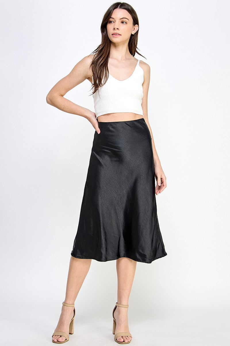 Sinclair Satin Skirt