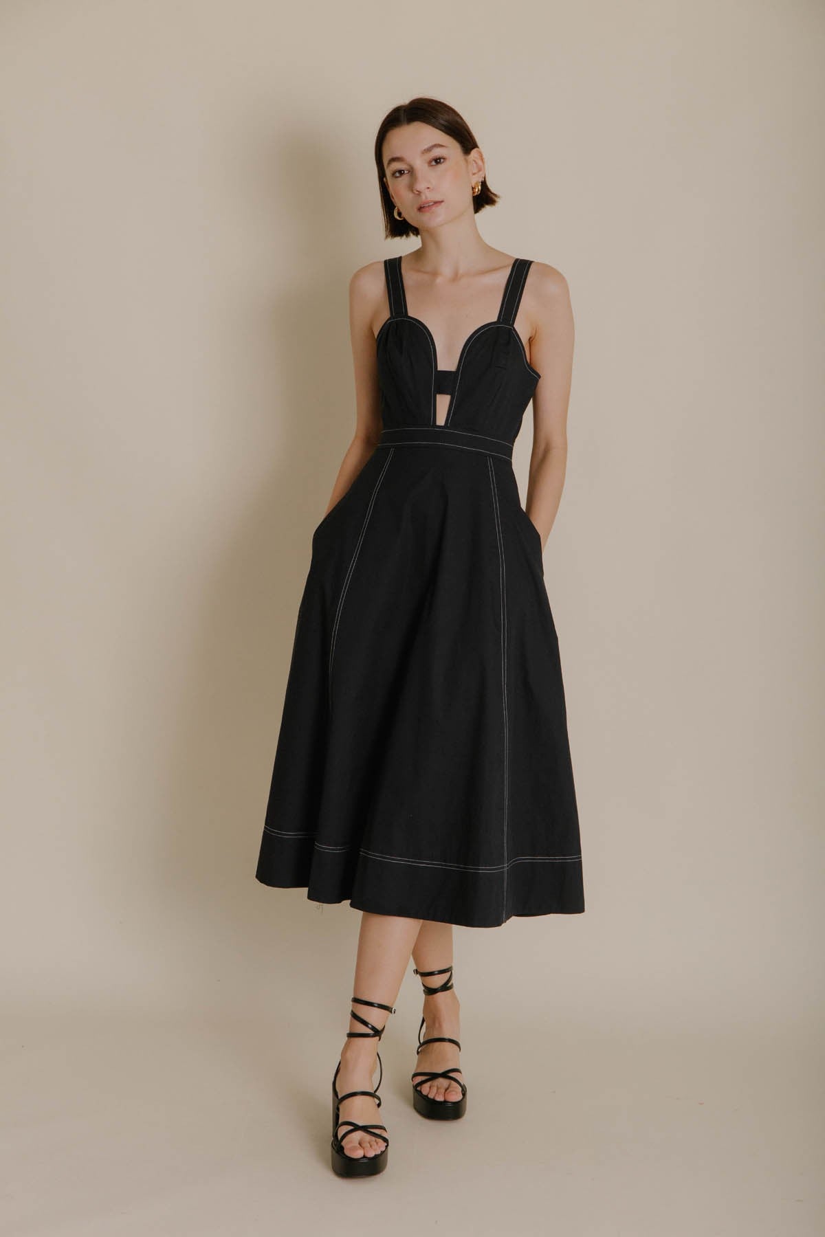 Contrast Dress