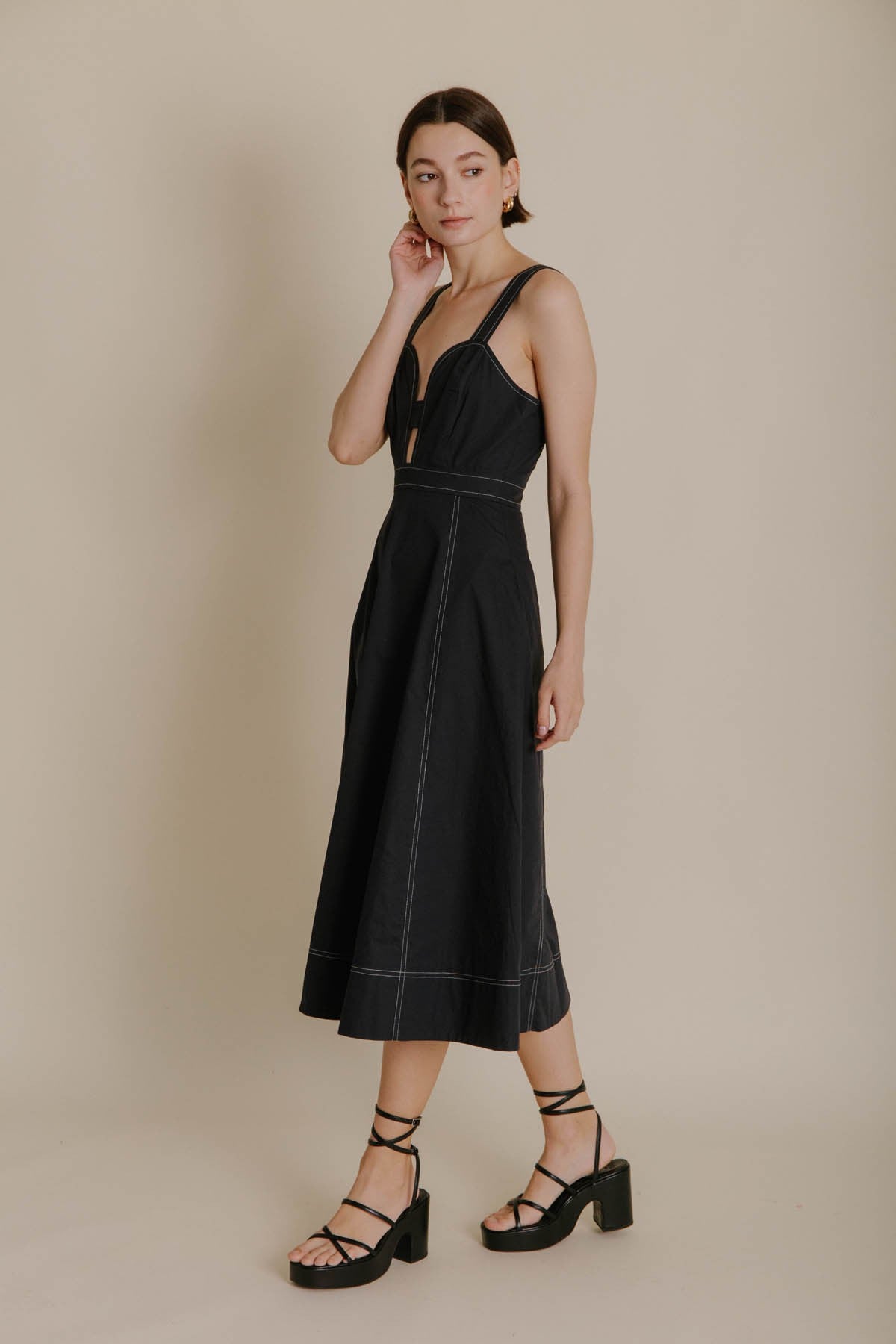 Contrast Dress