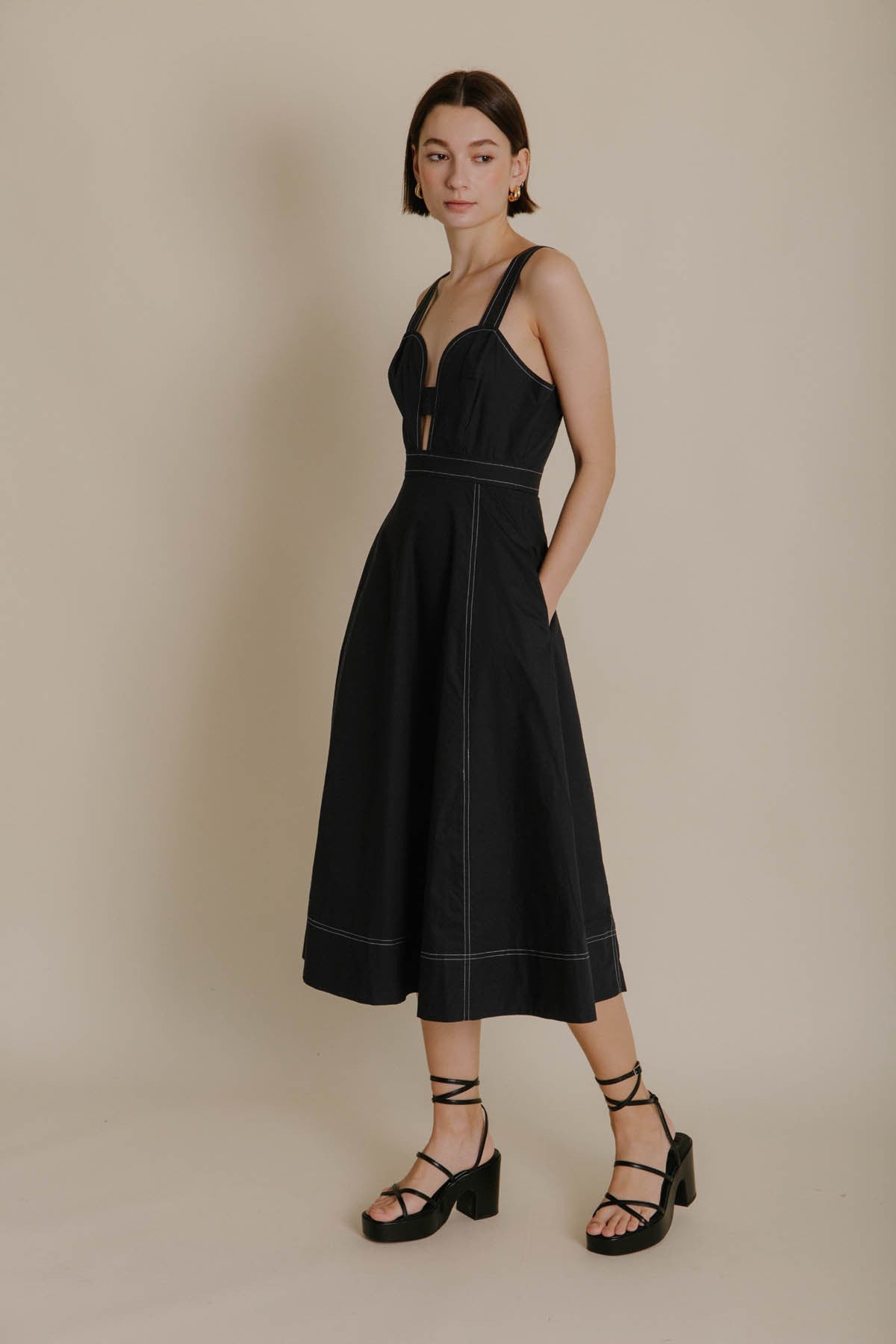 Contrast Dress