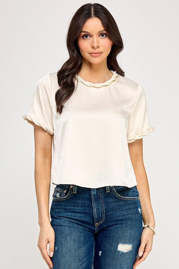 Twist Trim Blouse