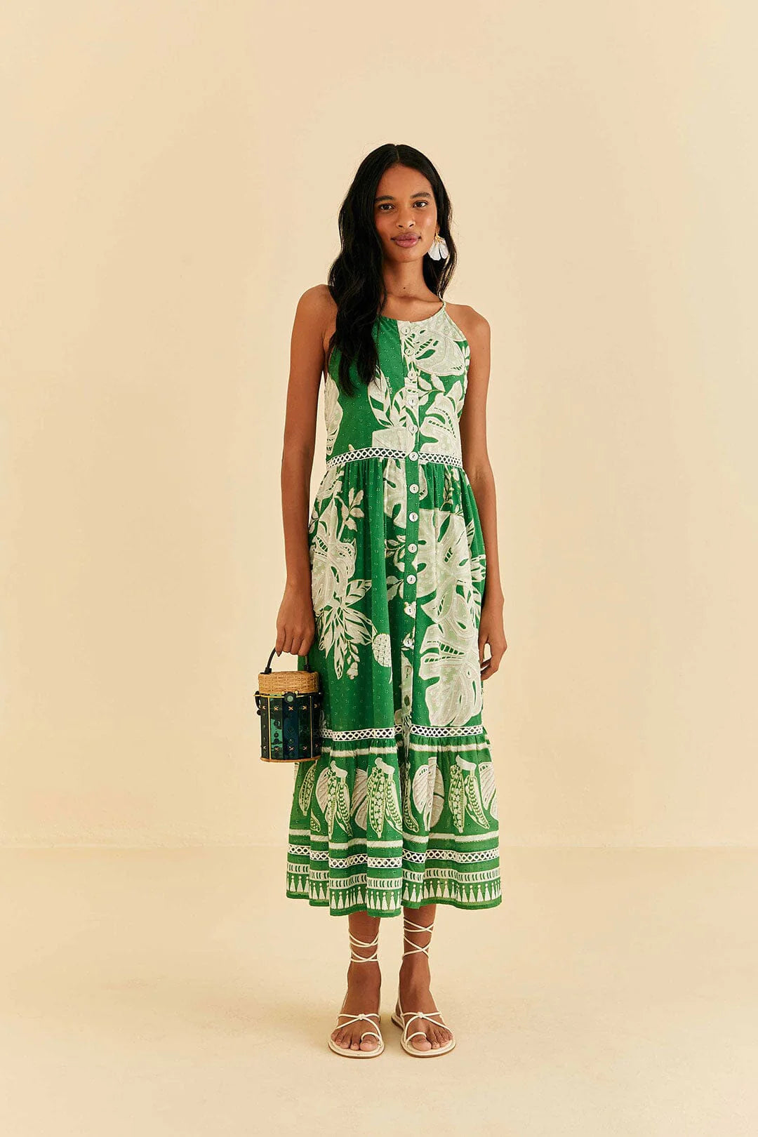 Monsteras Midi Dress