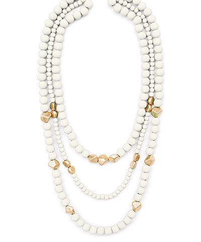 Wooden Beaded Necklace