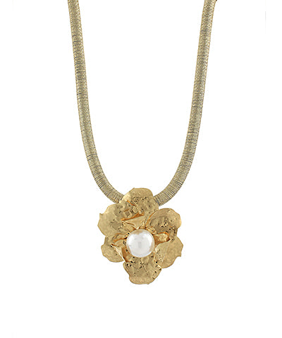 Gold Rope Statement Necklace
