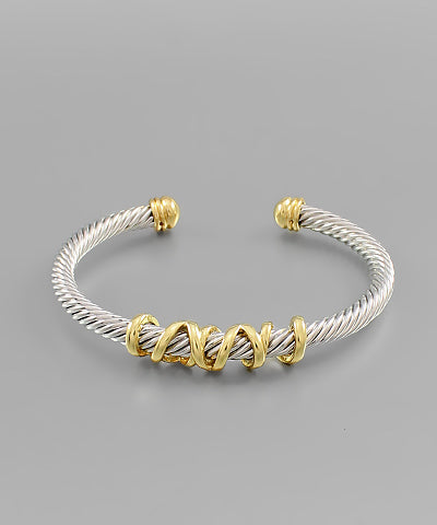 Line Wrapped Cable Bracelet