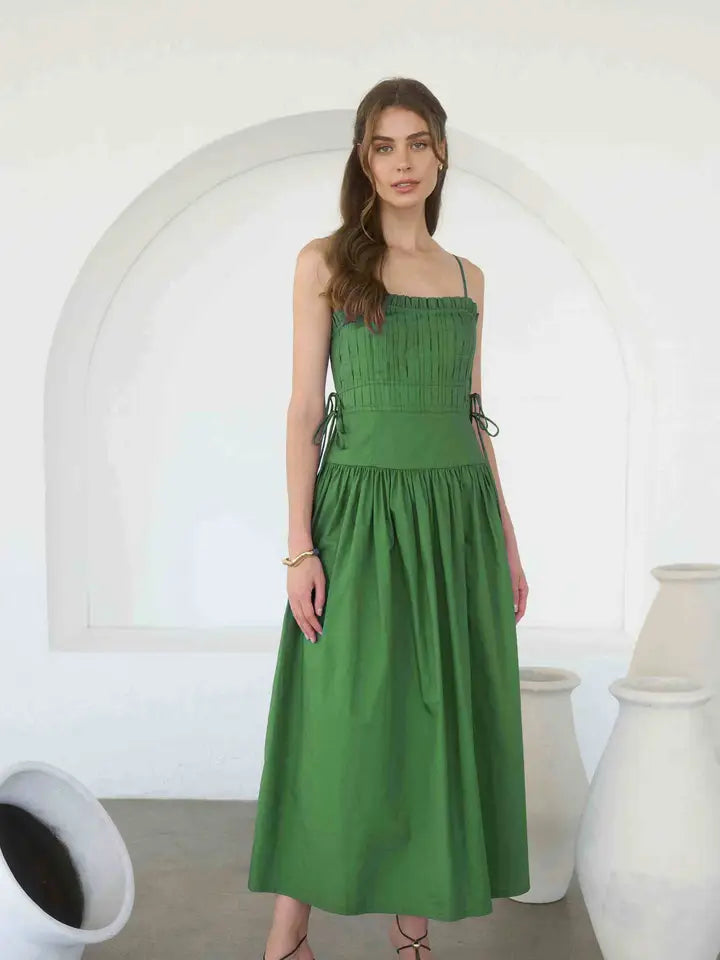 moss green midi dress Moss Midi Dress