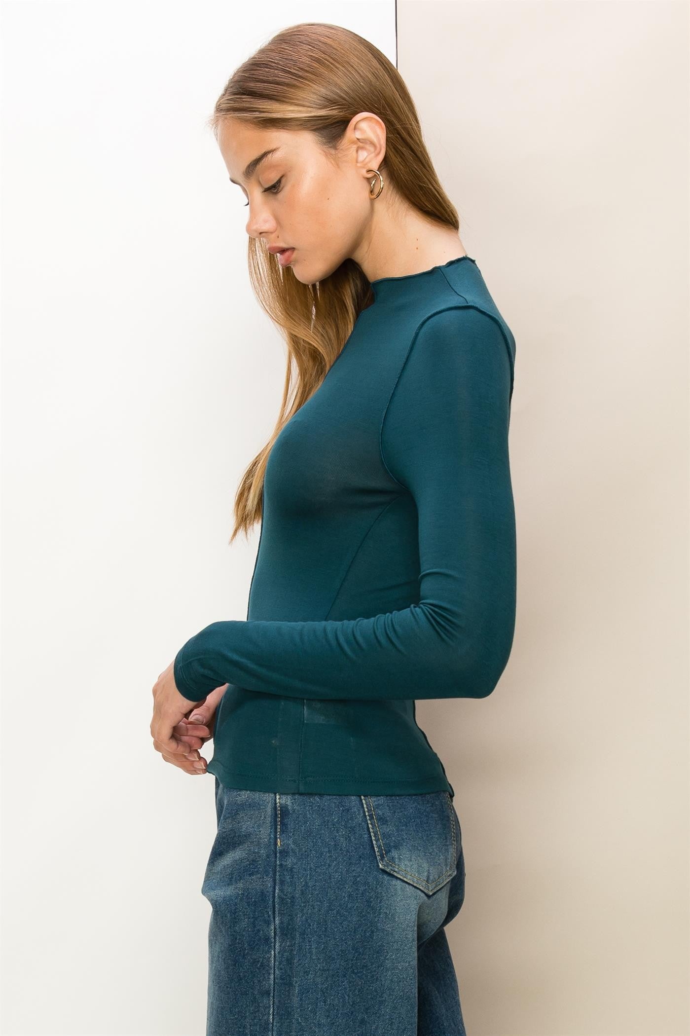 Carlisle Mock Neck Top