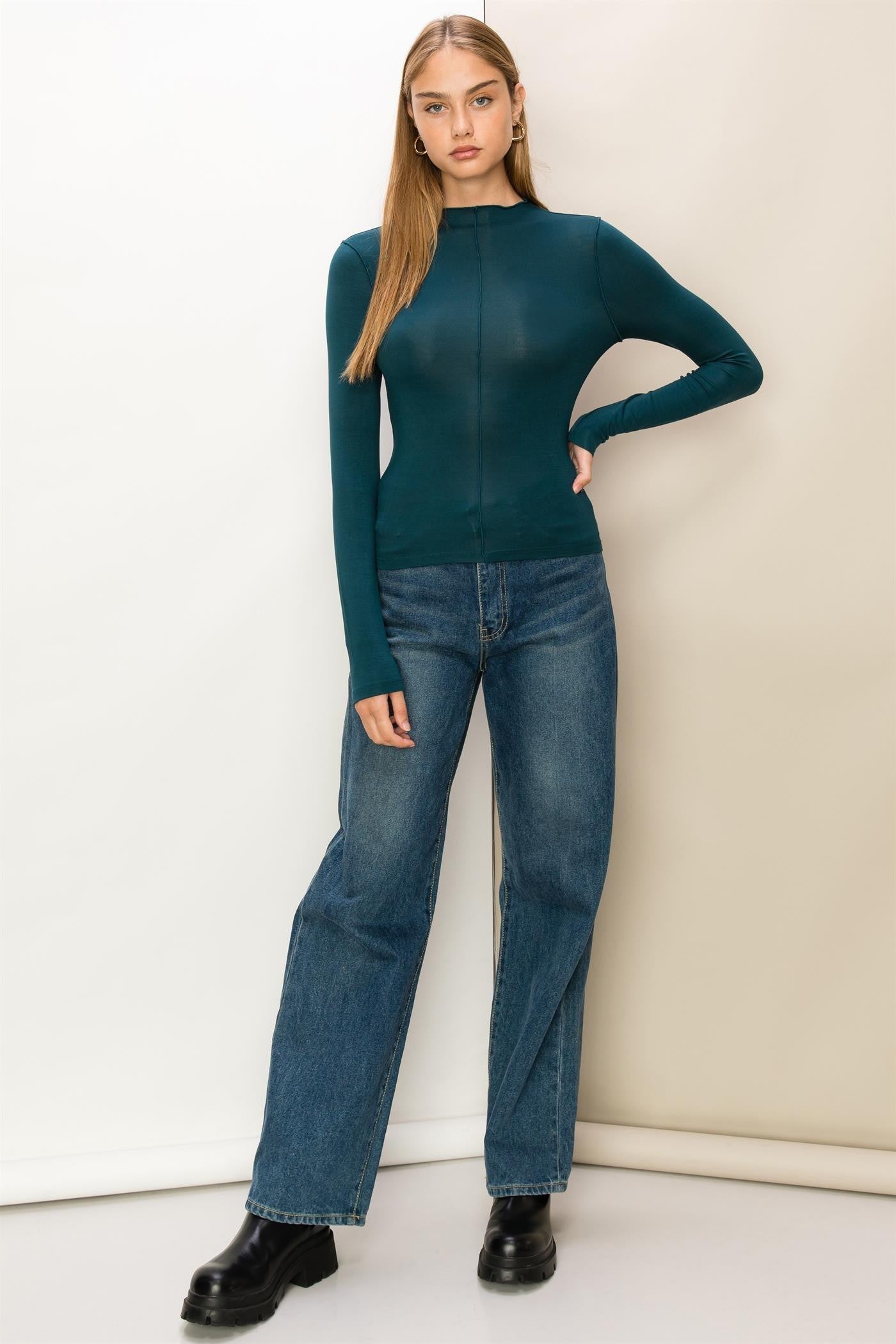 Carlisle Mock Neck Top