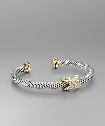 X and Wire Bracelet