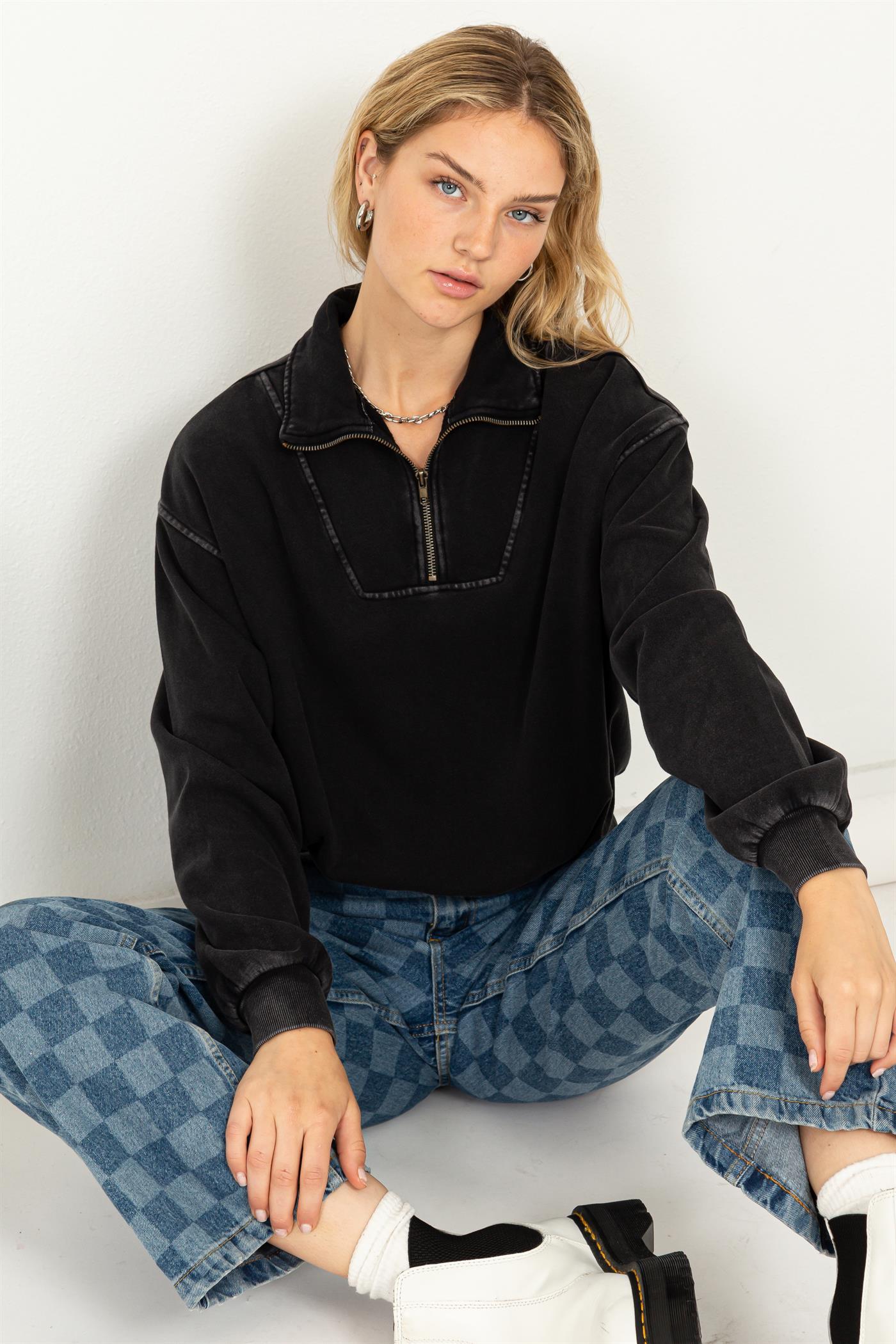 Hayley Half Zip Sweatshirt