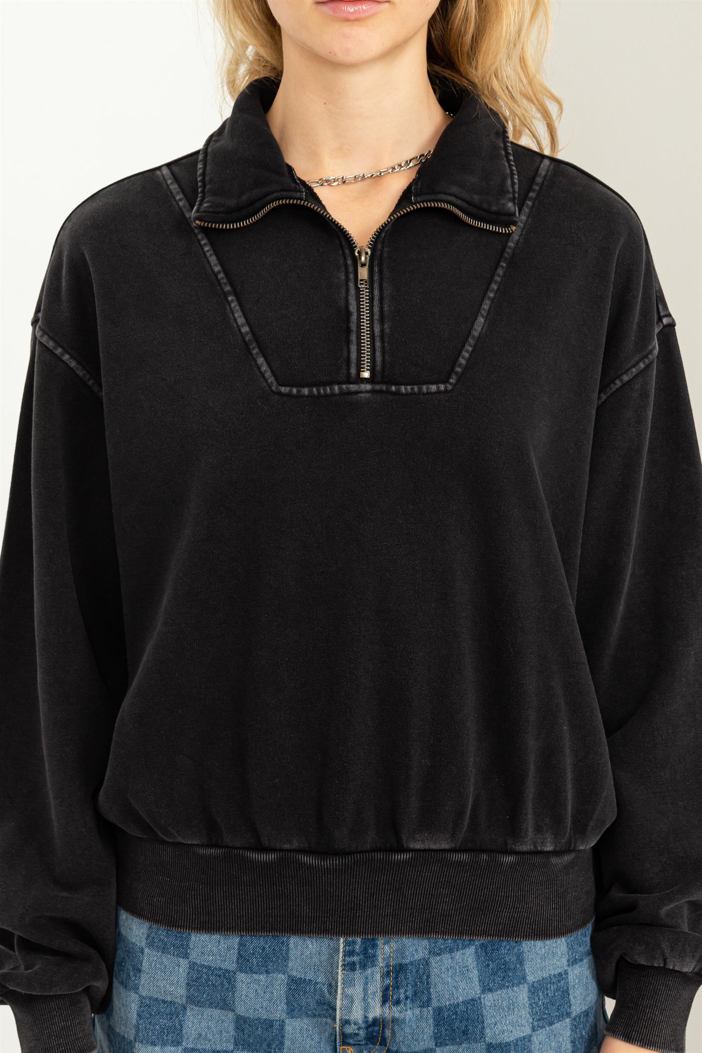 Hayley Half Zip Sweatshirt