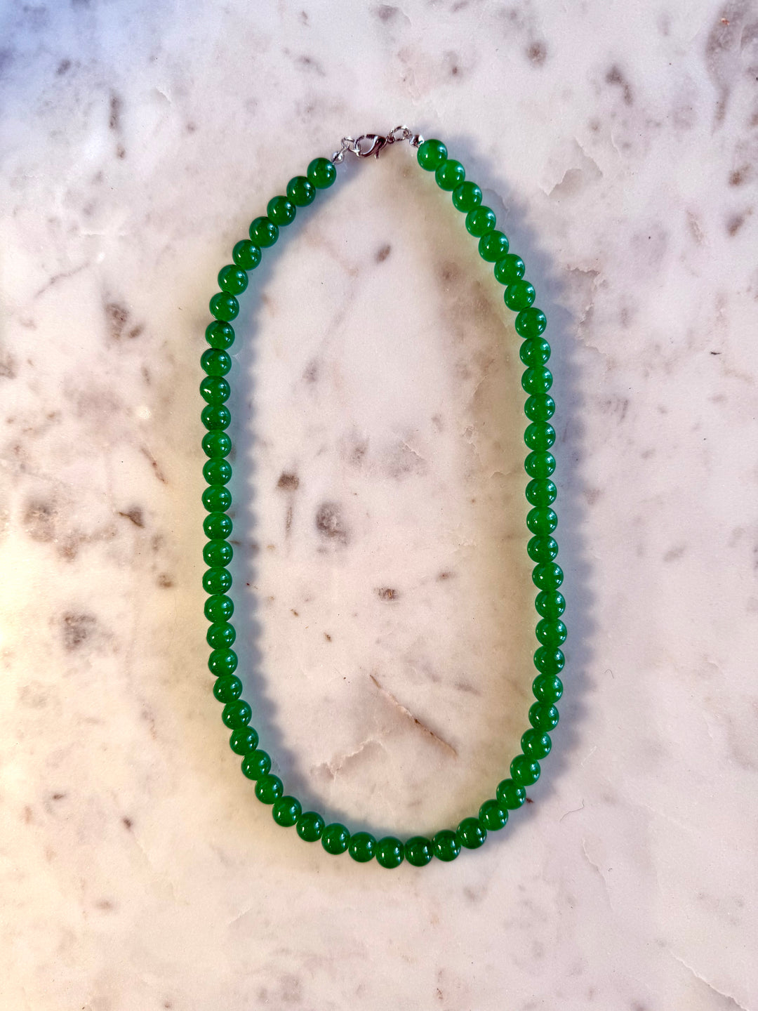 Emerald Beaded Necklace