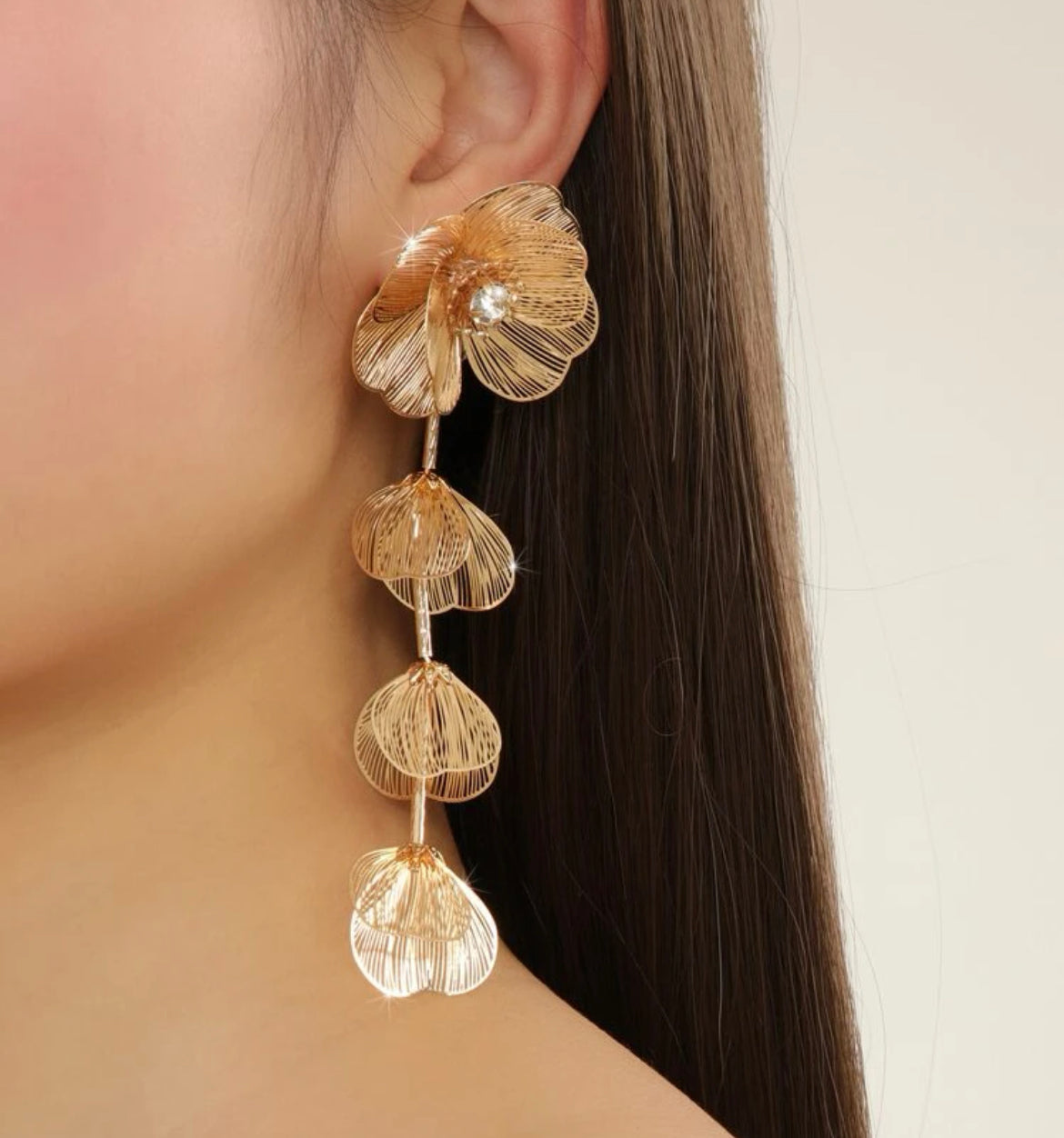 Flower Drop Earring