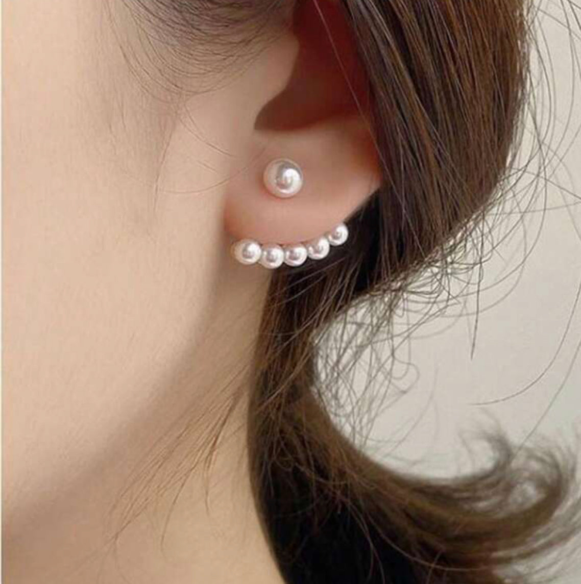 Pearl Jacket Earrings