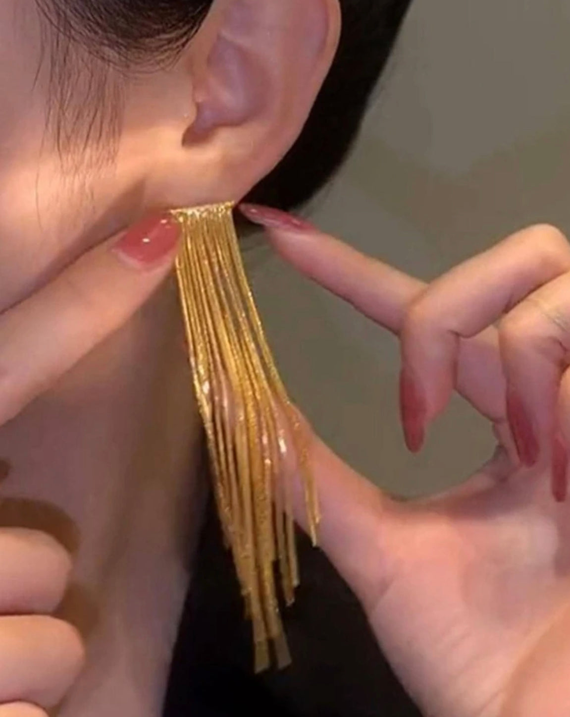 Dainty Fringe Earring