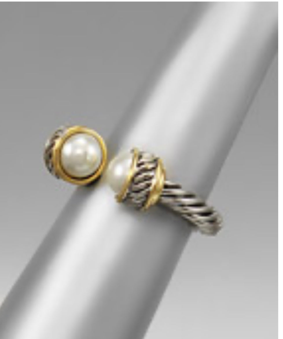 Pearl Accent Wrap Ring