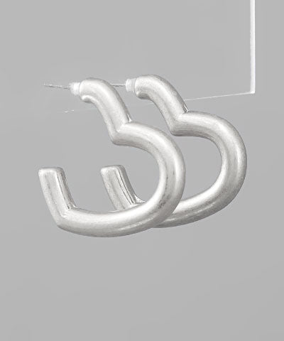 Silver Cupid Earrings