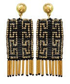 Aztec Drop Earrings
