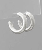 Silver Minimalist Hoops