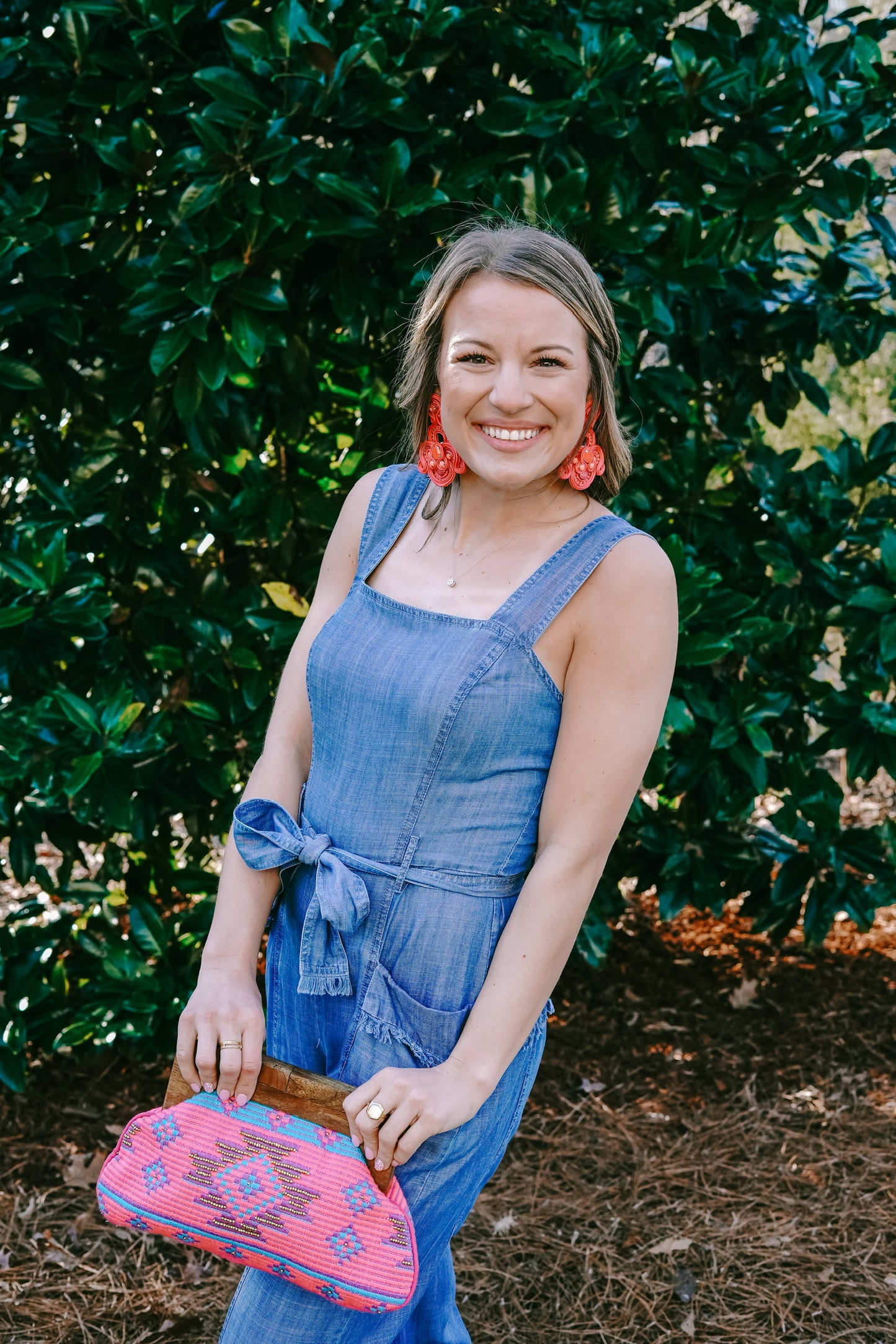 SQUARE NECKLINE JUMPSUIT W/ THICK STRAPS