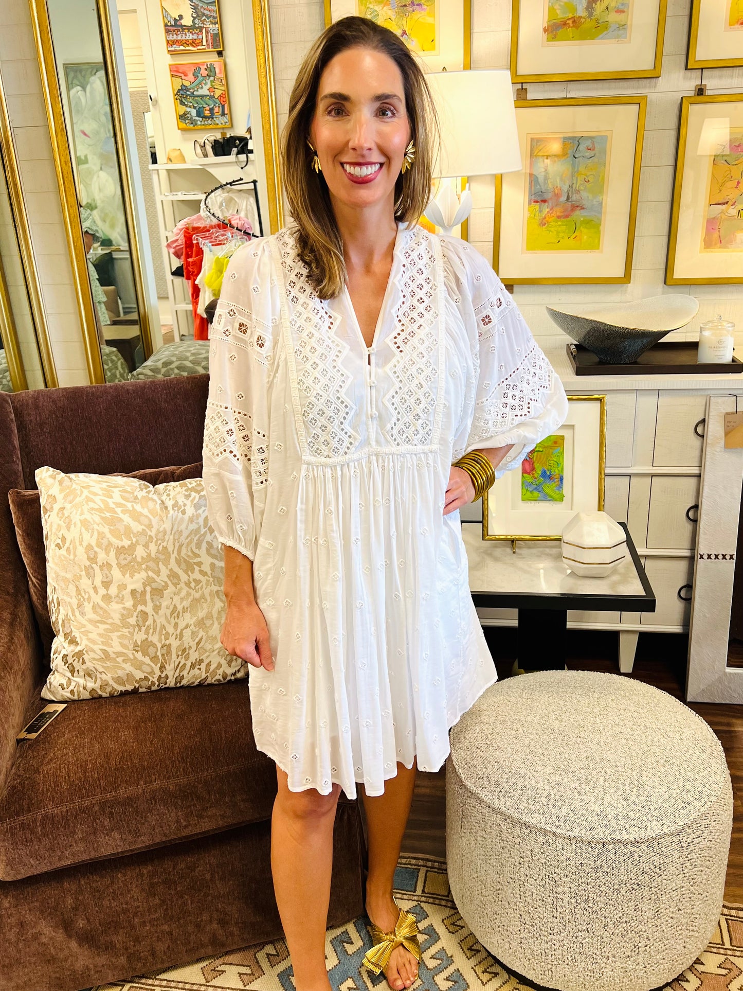 INFINITY DREAMS MINI DRESS CRISP WHITE