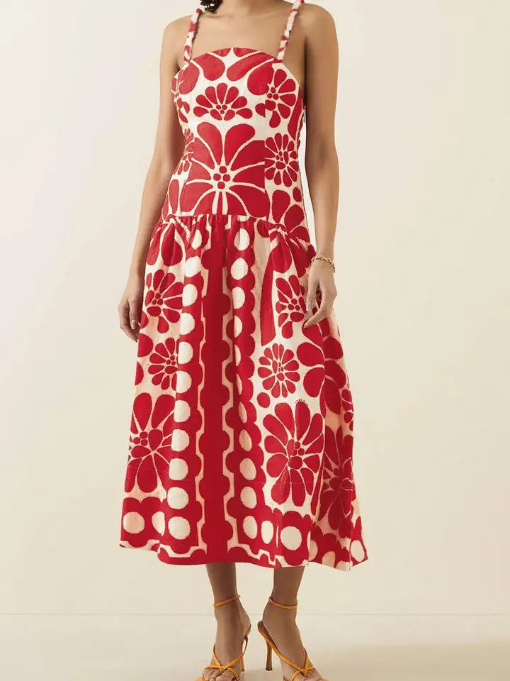Red Blossom Dress