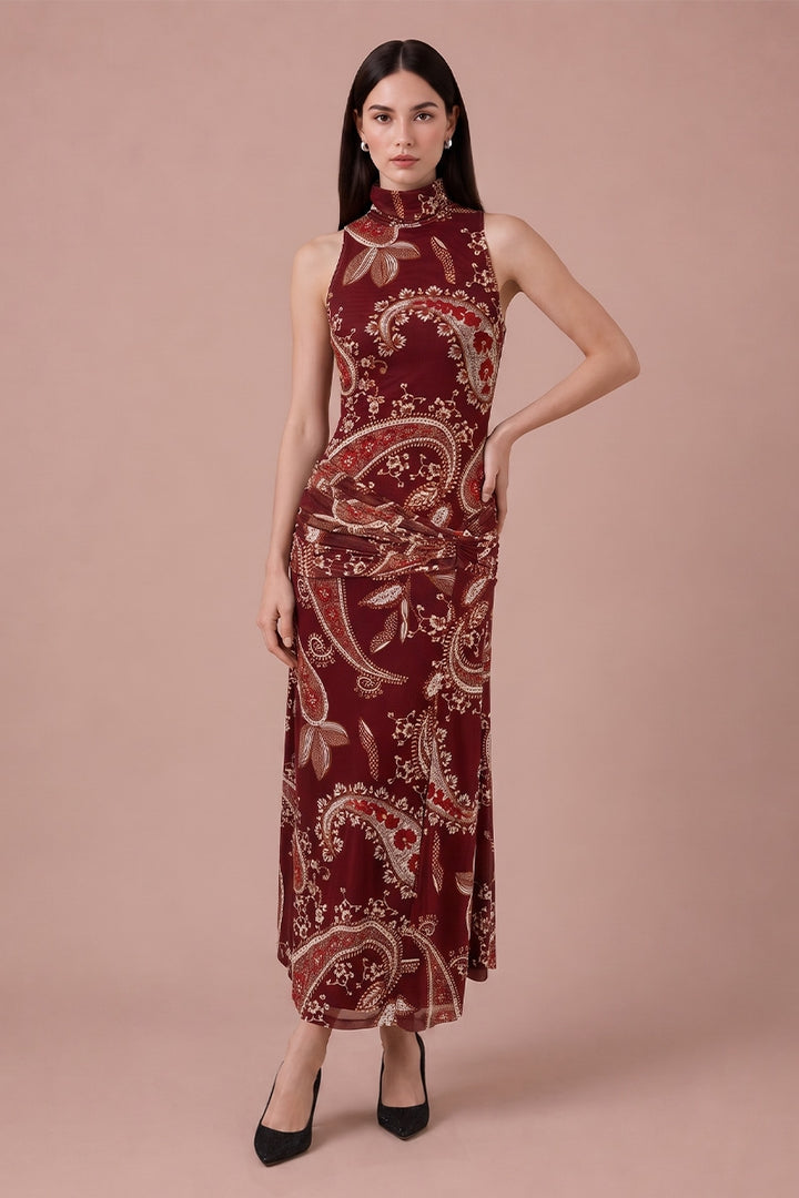 Selena Dress - Burgundy