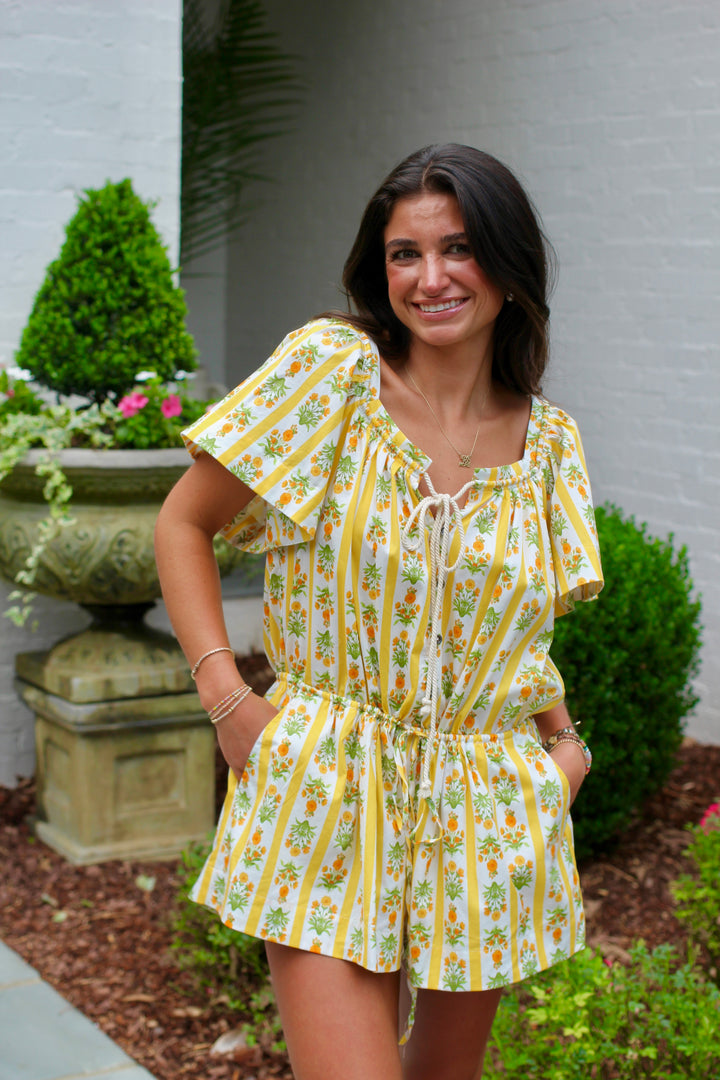 Sunflower Fields Romper