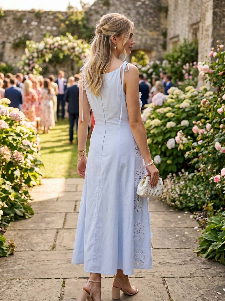 Periwinkle Garden Midi - periwinkle
