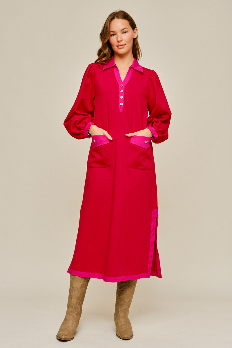 Vivie Dress - Red