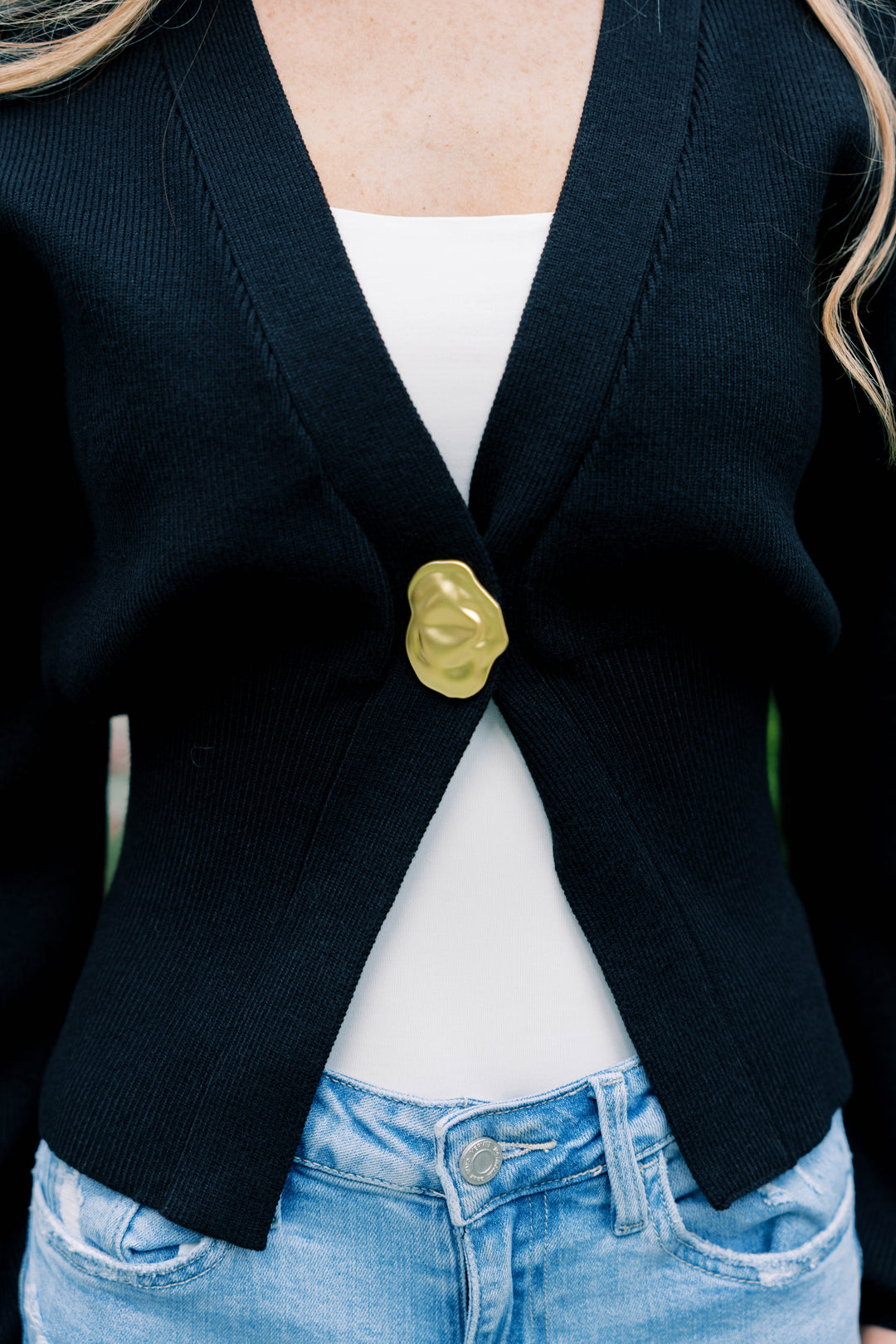 Golden Accent Cardigan