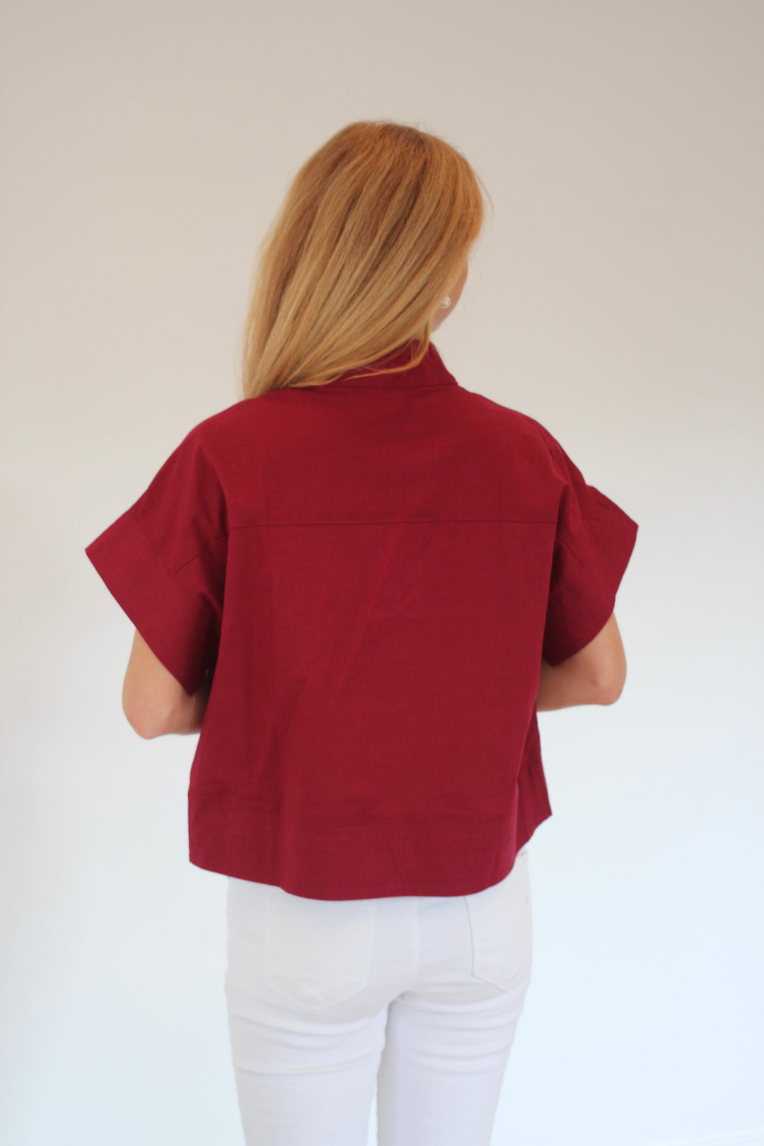 Magnolia Stand Collar Top