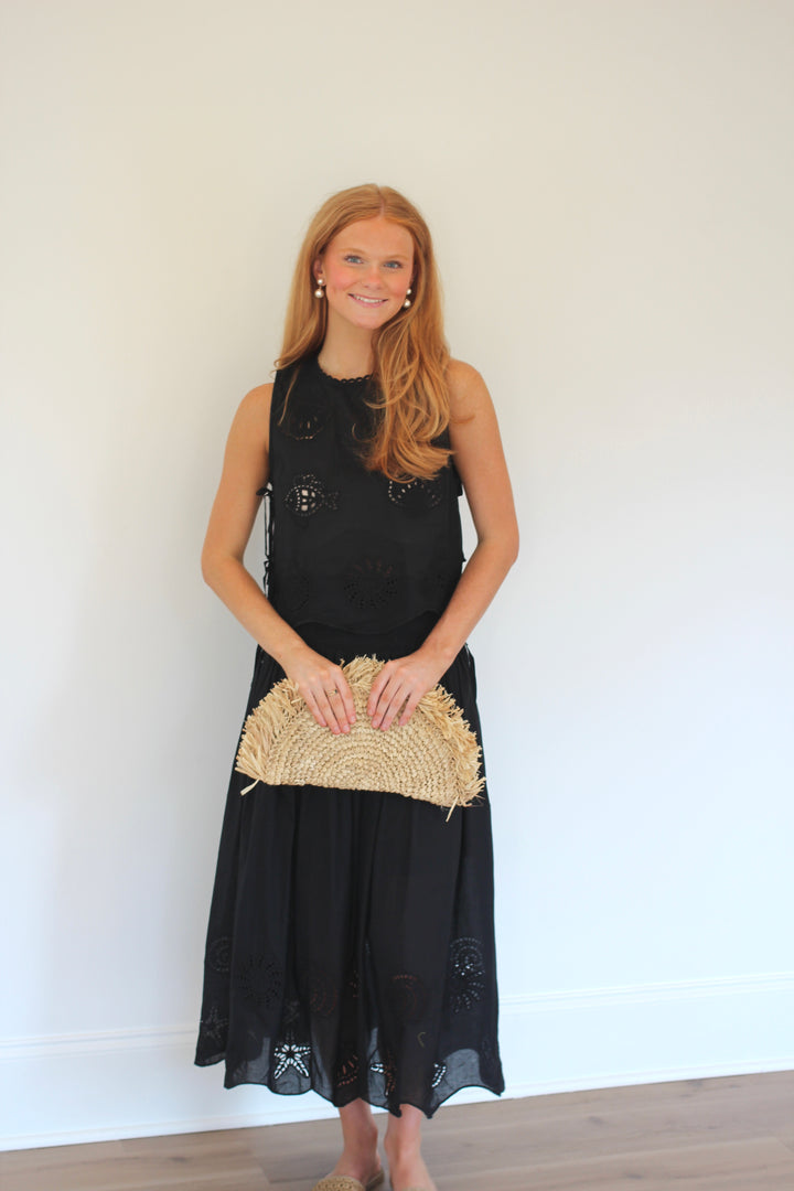 Nautical Eyelet Smocked Set
