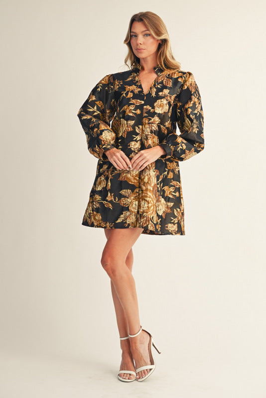 Golden Bloom Dress