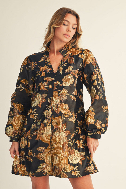 Golden Bloom Dress