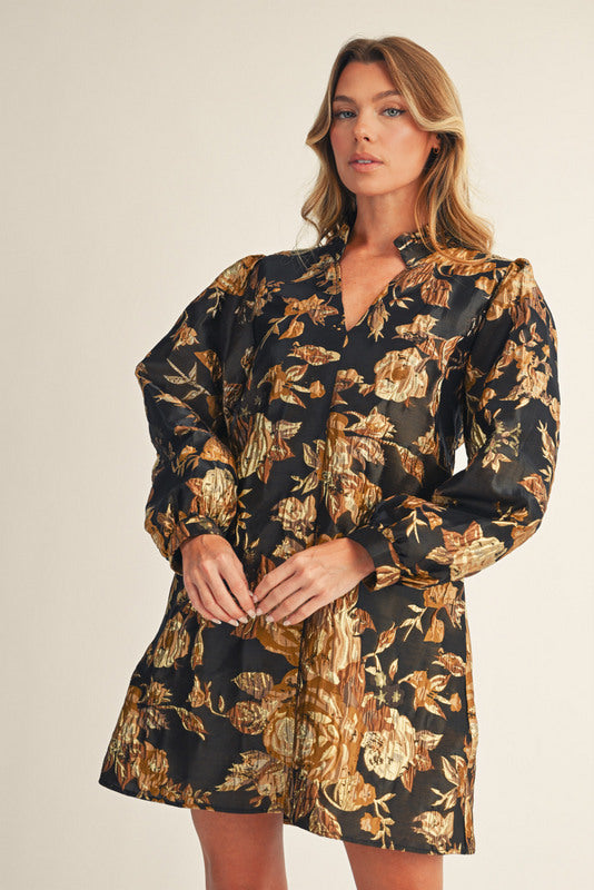 Golden Bloom Dress