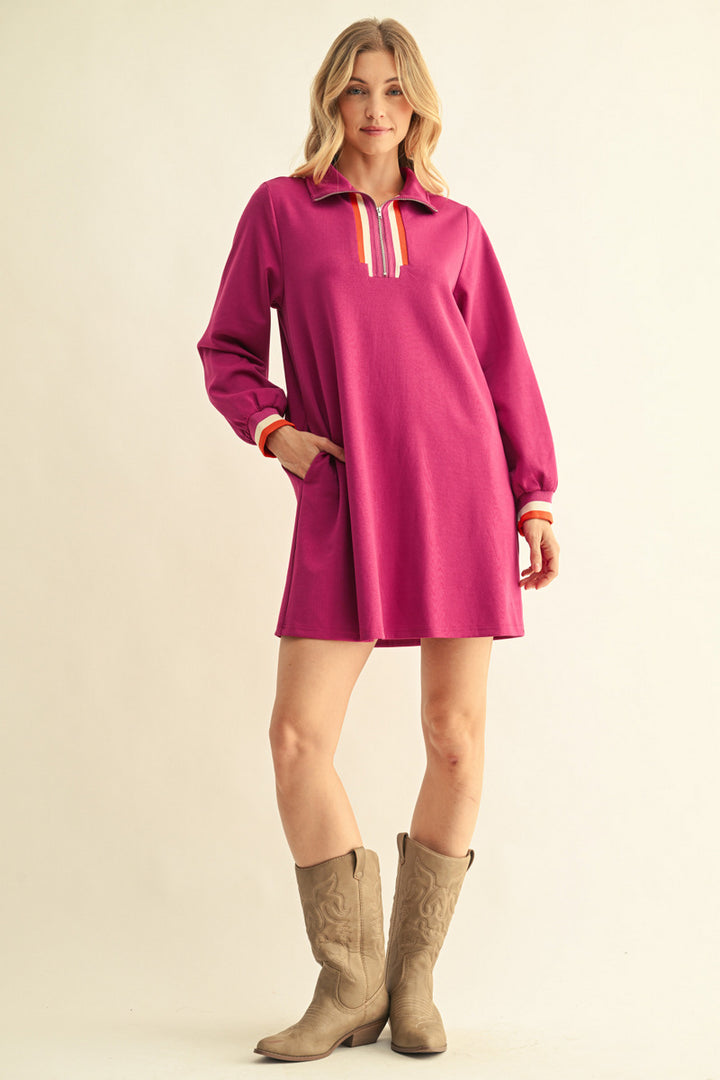 Marceline Dress - Magenta