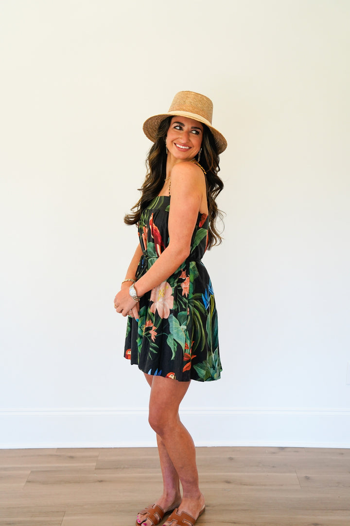 Midnight Macaw Fiesta Dress