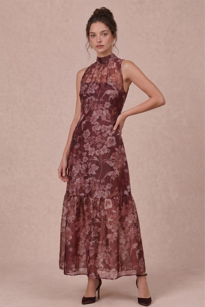 Celia Dress in Rust