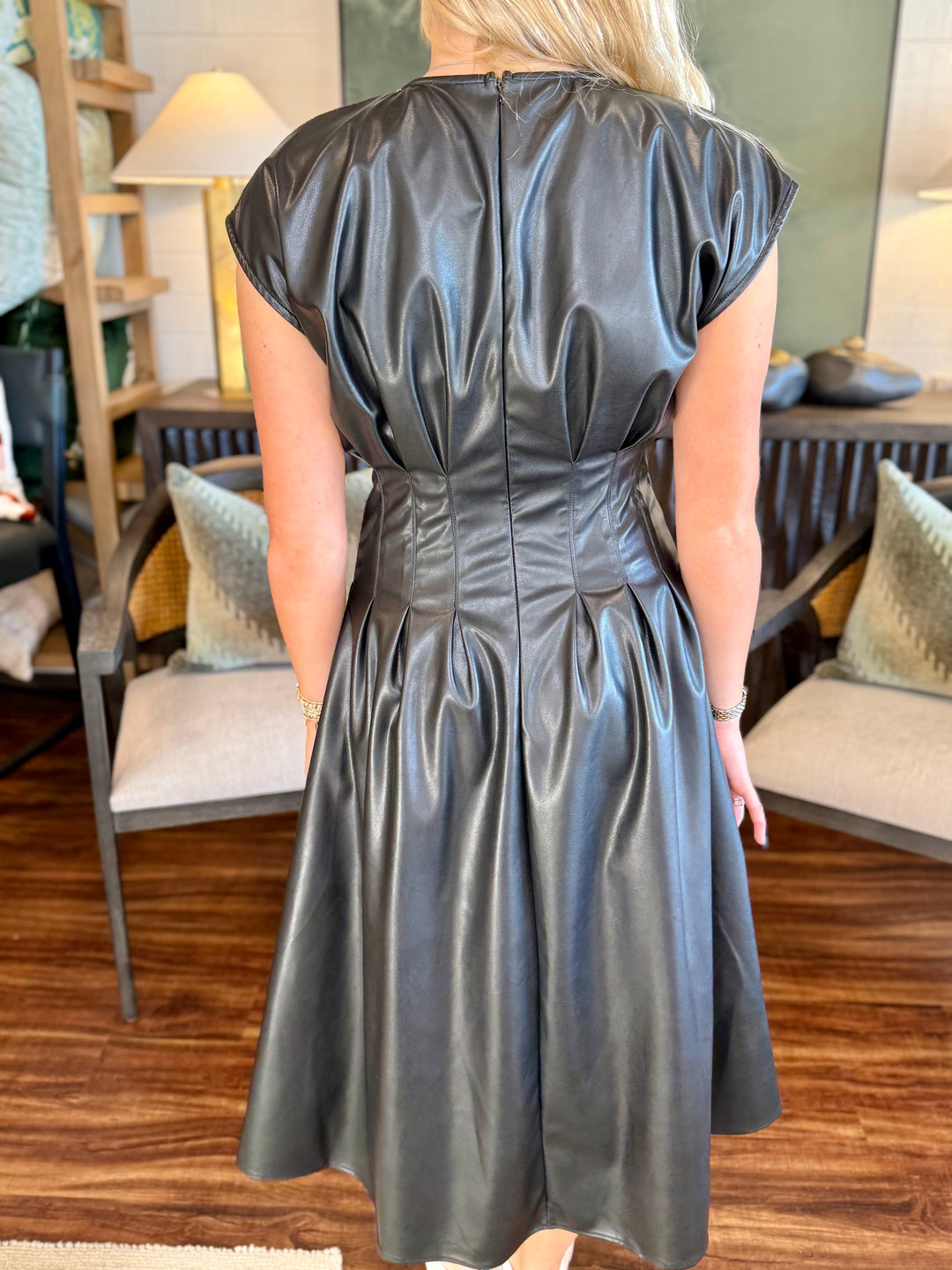 Libby Leather Dress