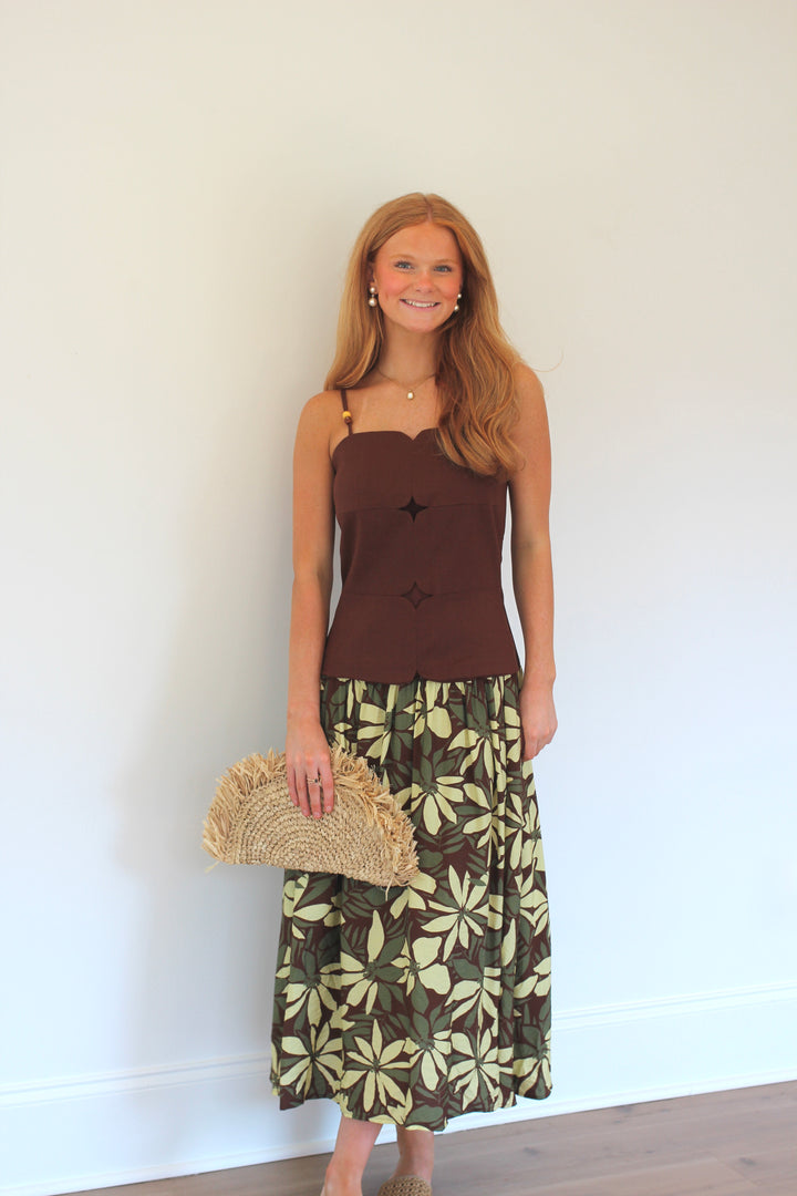 Savannah Panel Print Dress