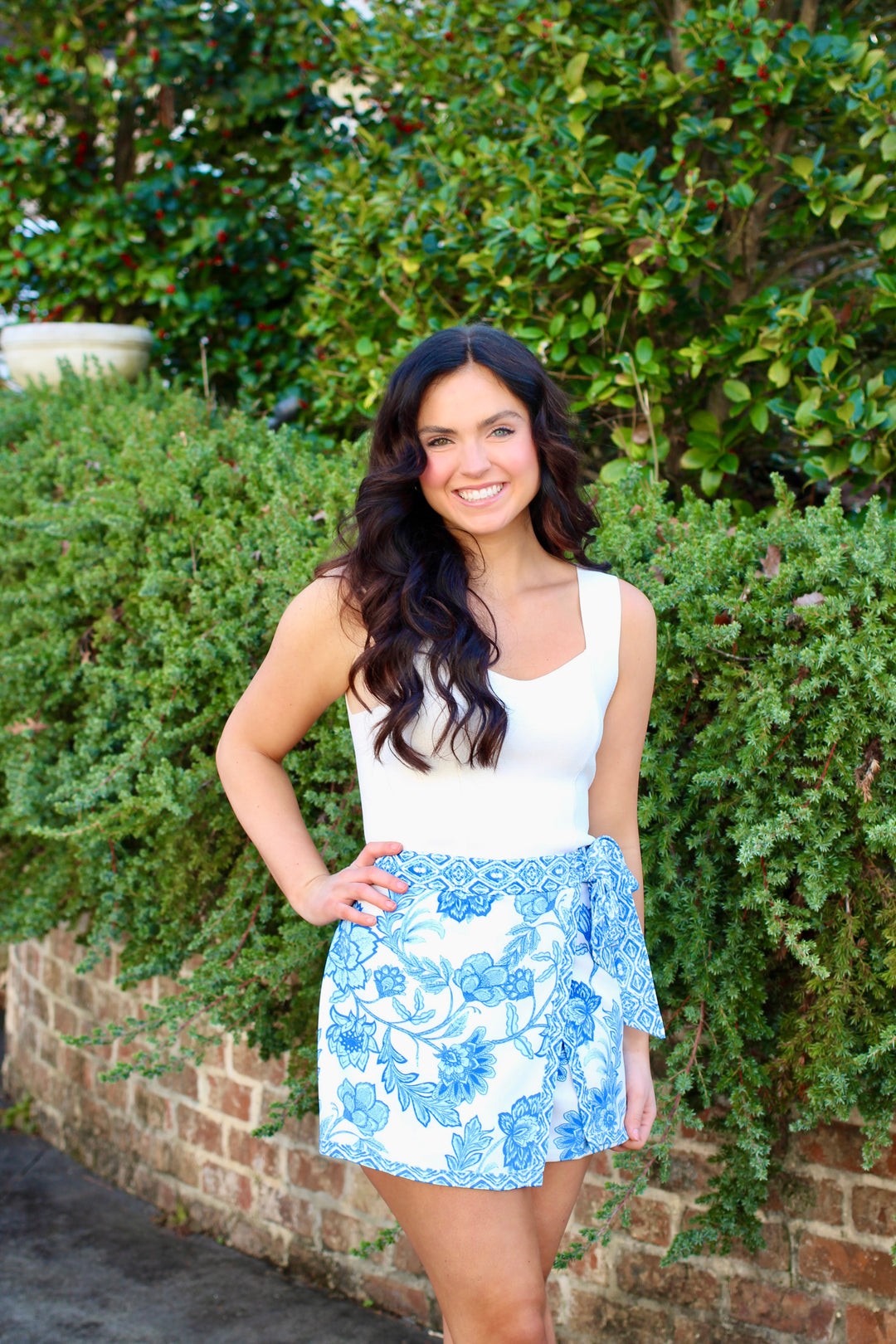 Porcelain Garden Skort
