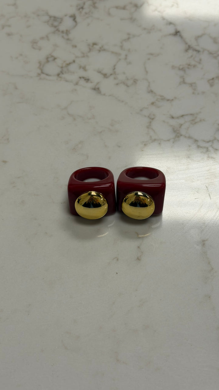 Chunky Gold Accent Ring