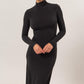 Sleek Turtleneck Dress