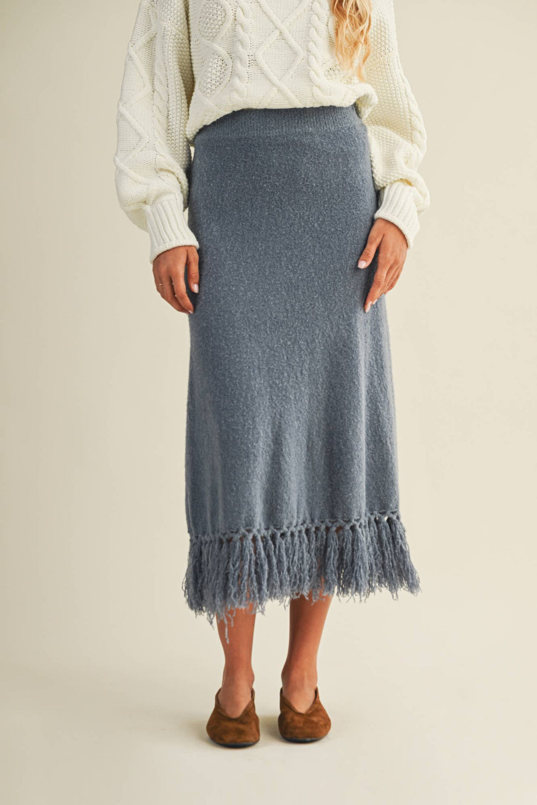 Annika Skirt in denim — view 2