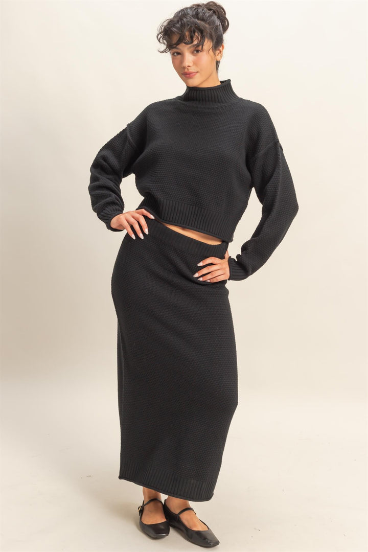 Knit Sweater Skirt Set