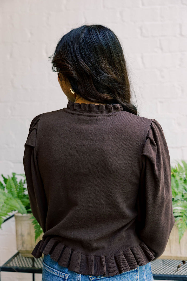 Ruffle Cardigan